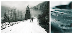 Hiking up the road as the fog shifts through the Squamish Valley.