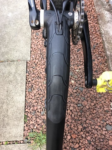 rubber downtube protector