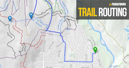 Trailforks Routing Along Roads