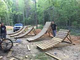 building mountain bike jumps