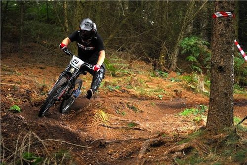 Me getting loose on the rooty chaos
