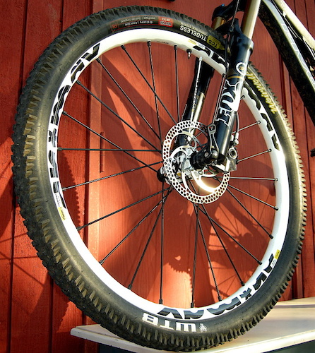 Mavic SX wheel and Weirwolf tire